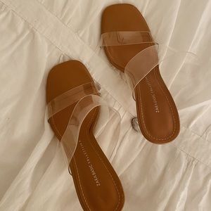 Zara Clear Vinyl Heels